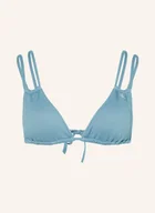 Stroje kąpielowe - Calvin Klein Góra Od Bikini Trójkątnego Ck Monogram Texture blau - miniaturka - grafika 1