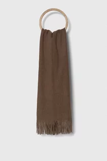 Apaszki i szaliki damskie - Answear Lab szalik z wełną kolor brązowy melanżowy - grafika 1
