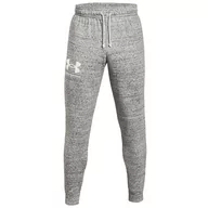 Spodenki męskie - Under Armour Rival Terry Joggers 1361642-112, męskie spodnie szare - miniaturka - grafika 1