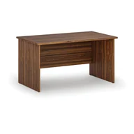 Biurka - Proste biurowe PRIMO WOOD, 1400 x 800 mm, orzech - miniaturka - grafika 1