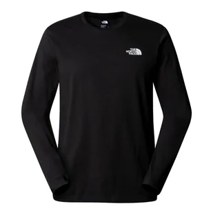 Koszulka męska TNF NF0A87QNJK3 L/S SIMPLE DOME Czarna - Koszulki męskie - miniaturka - grafika 1