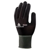 Rękawice robocze - Delta Plus Rękawice dziane z poliamidu (100%) dłoń powlekana poliuretanem ścieg 15 kolor czarny rozmiar 6 MAIN VV702NO06 VV702NO06 - miniaturka - grafika 1