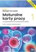 Podręczniki dla liceum - NOWA Biologia na czasie 1. Maturalne karty pracy. Edycja 2024 - miniaturka - grafika 1