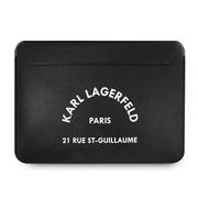 Torby na laptopy - Karl Lagerfeld Karl Lagerfeld Sleeve KLCS16RSGSFBK 16" czarny/black Saffiano RSG KF000907-0 - miniaturka - grafika 1