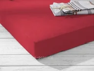 Prześcieradła - Prześcieradło jersey 160x200 czerwone - miniaturka - grafika 1