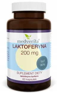 Medverita, Laktoferyna FORTE wołowa 200 mg, 60 kaps. - Witaminy i minerały Medverita, Laktoferyna FORTE wołowa 200 mg, 60 kaps. - Witaminy i minerały - miniaturka - grafika 1