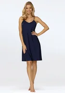 Piżamy damskie - Halka Amina SATYNA PREMIUM GRANAT (kolor granat, rozmiar XS) - miniaturka - grafika 1