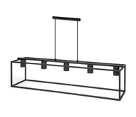 Lampy sufitowe - Aigostar - Żyrandol na lince 5xE27/40W/230V - miniaturka - grafika 1