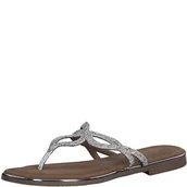 Klapki i japonki damskie - MARCO TOZZI Klapki damskie, 2-27128-42, srebrne, 38 EU, srebro, 38 EU - miniaturka - grafika 1