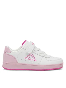 Kappa Sneakersy Logo Malone Ev Kid 36185LW Biały - Buty dla dziewczynek - miniaturka - grafika 1