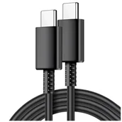 Pozostałe akcesoria do telefonów - Oryginalny kabel Samsung USB-C do USB-C EP-DW767 do ładowania 1.8m 3A 25W / 45W Czarny - miniaturka - grafika 1