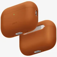 Akcesoria do słuchawek - UNIQ Lino do AirPods Pro 3 gen Silicone pomarańczowy - miniaturka - grafika 1