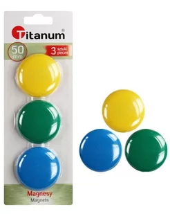 Titanum Magnesy tablicowe 50mm op.3 62202 - Akcesoria do tablic - miniaturka - grafika 1