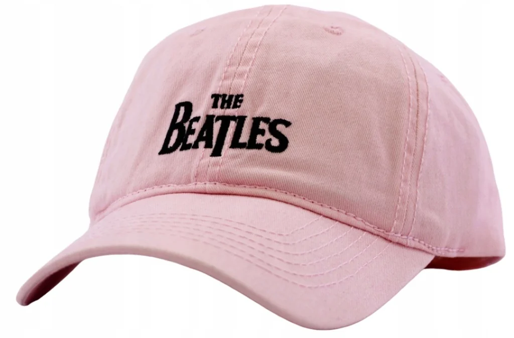 Czapka z daszkiem damska młodzieżowa The Beatles 54-59cm Różowa Logo Haft