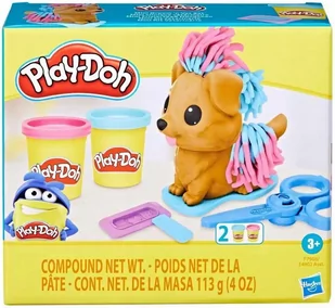 CIASTOLINA PLAY-DOH PSI FRYZJER Akcesoria i Figurka + 2 tubki - Masy plastyczne - miniaturka - grafika 1