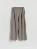 Spodnie damskie - Reserved - Luźne spodnie z zakładkami - wielobarwny - miniaturka - grafika 1