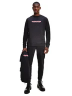 Bluzy męskie - Tommy Hilfiger Bluza Męska Track Top Black Um0Um02363 Bds M - miniaturka - grafika 1