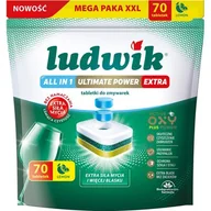 Akcesoria i części do zmywarek - Tabletki do zmywarek LUDWIK All In One Ultimate Power Extra Lemon 70 szt. - miniaturka - grafika 1
