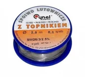Akcesoria do lutowania - SPOIWO LUTOWNICZE CYNEL 2,0MM SZPULA 100G - miniaturka - grafika 1