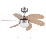 Wentylatory sufitowe - Globo Lighting lampowentylator Rivaldo E14 03301 - miniaturka - grafika 1