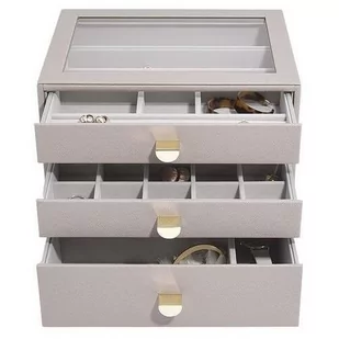 Szkatułka Na Biżuterię Z Szufladami (Taupe) Classic Stackers - Pudełka i szkatułki - miniaturka - grafika 1