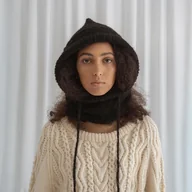 Czapki damskie - Kominiarka Simple Cloudy Balaclava z trokami - miniaturka - grafika 1