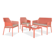Meble ogrodowe - Komplet ogrodowy Nardi NET RELAX Corallo - miniaturka - grafika 1