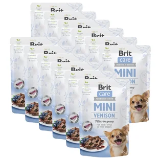 Brit Care Mini Venison fillets in gravy 12x85g - Mokra karma dla psów - miniaturka - grafika 1