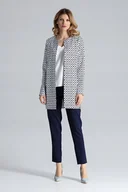 Płaszcze damskie - FIGL PŁASZCZ M551 wielokolorowy S - miniaturka - grafika 1