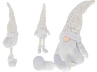 Lalki dla dziewczynek - Krasnal Skrzat Świąteczny Z Brodą Biały 47Cm - miniaturka - grafika 1