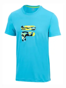 Koszulka męska Fila  T-Shirt Caleb Scuba Blue L - Koszulki sportowe męskie - miniaturka - grafika 1