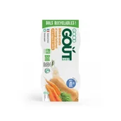 Dania dla dzieci - Good Gout BIO Puree z dyni piżmowej i marchewki, 2x190g - miniaturka - grafika 1