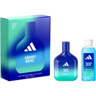 Zestawy perfum damskich - Adidas Vibes Energy Drive Zestaw woda perfumowana 100 ml + żel pod prysznic 100 ml - miniaturka - grafika 1