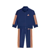 Odzież sportowa dziecięca - adidas uniseks-baby ESSENTIALS CLIMACOOL TRACKSUIT, dark blue/Dusky Orange, 18-24 Months - miniaturka - grafika 1