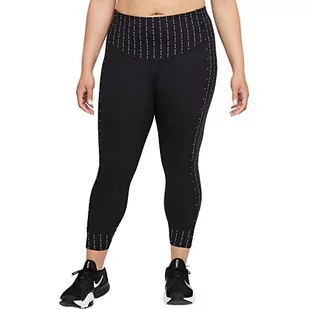 Nike Legginsy damskie, czarny/przezroczysty, L - Legginsy - miniaturka - grafika 1