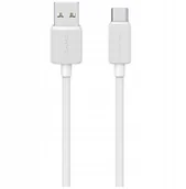 Kable USB - Kabel USAMS KY Series US-SJ698 3A USB-C do USB-A 3m biały - miniaturka - grafika 1