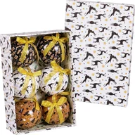 Bombki - Bombki choinkowe renifery z kolorowego papieru polipropylenowego 7,5 x 7,5 x 7,5 cm (6 sztuk) - miniaturka - grafika 1