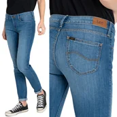 Spodnie damskie - Lee Scarlett Skinny High Blue Rurki W26 L31 - miniaturka - grafika 1