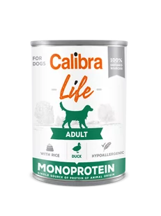 CALIBRA Dog Life Adult Duck with Rice 400g - Mokra karma dla psów - miniaturka - grafika 1