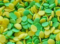 Dodatki do ciast w proszku - POSYPKA CUKROWA WIELKANOC - jajka jajeczka żółto-zielone - 50g - miniaturka - grafika 1