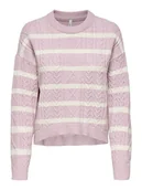 Swetry damskie - ONLY Sweter w kolorze jasnoróżowym - miniaturka - grafika 1