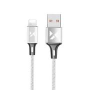 Kable USB - Wozinsky Kabel przewód USB - Lightning 2,4A 1m biały WUC-L1W - miniaturka - grafika 1
