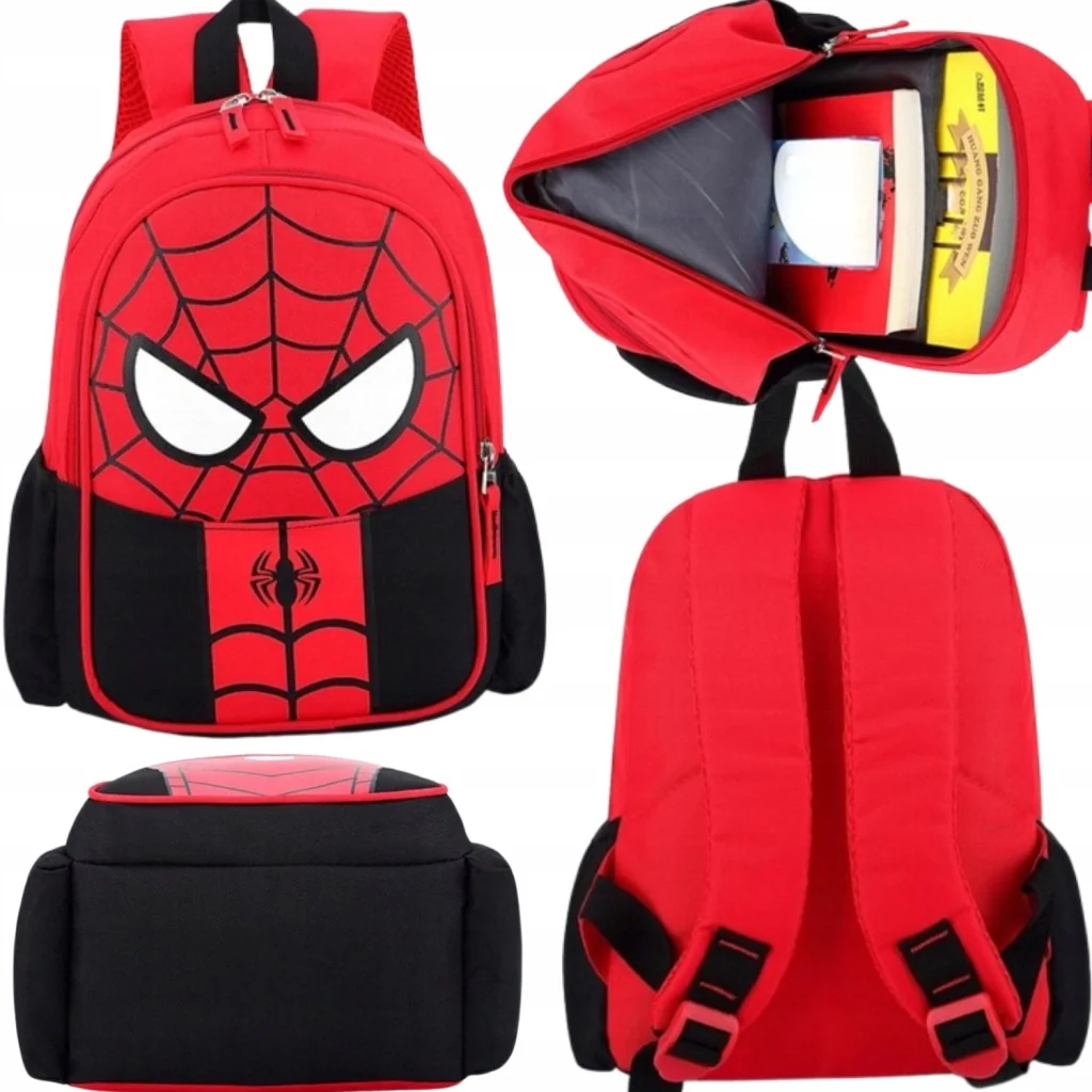 PLECAK DLA PRZEDSZKOLAKA SZKOLNY DZIECIĘCY SUPERBOHATER SPIDERMAN PAJĄK
