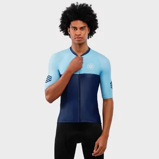 Koszulki rowerowe - Koszulka krótki rękaw Kolarstwo SIROKO M2 Teide Navy Blue Mężczyzna - grafika 1