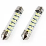 Żarówki samochodowe - AMiO 01092 Żarówki Led Standard Festoon C5W 18xSMD 3014 12V 41mm 2 sztuki AMI-01092 - miniaturka - grafika 1