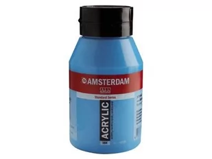 Talens Amsterdam, farba akrylowa, 1000 ml, Niebieski świetlisty - Przybory szkolne - miniaturka - grafika 1