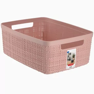 Koszyk do przechowywania Curver Jute S 5L, pudrowy róż - Pojemniki biurowe - miniaturka - grafika 1