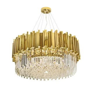 KingHome Lampa wisząca IMPERIAL DW-D5688M.GOLD kryształowa oprawa w kolorze złota DW-D5688M.GOLD - Lampy sufitowe - miniaturka - grafika 2