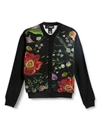 Swetry damskie - Desigual Dziewczęcy sweter JERS_trebol kardigan, czarny, 3-4 Lata - miniaturka - grafika 1