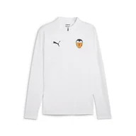 Piłka nożna - Męska bluza treningowa z zamkiem 1/4 Valencia CF PUMA White - miniaturka - grafika 1